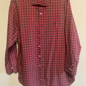 Ralph Lauren Red and Black Plaid Shirt